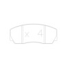 Plaquettes de frein GT2i Race Avant pour RENAULT Clio II 1.6i 16V S1600 - Etriers de frein AP Racing