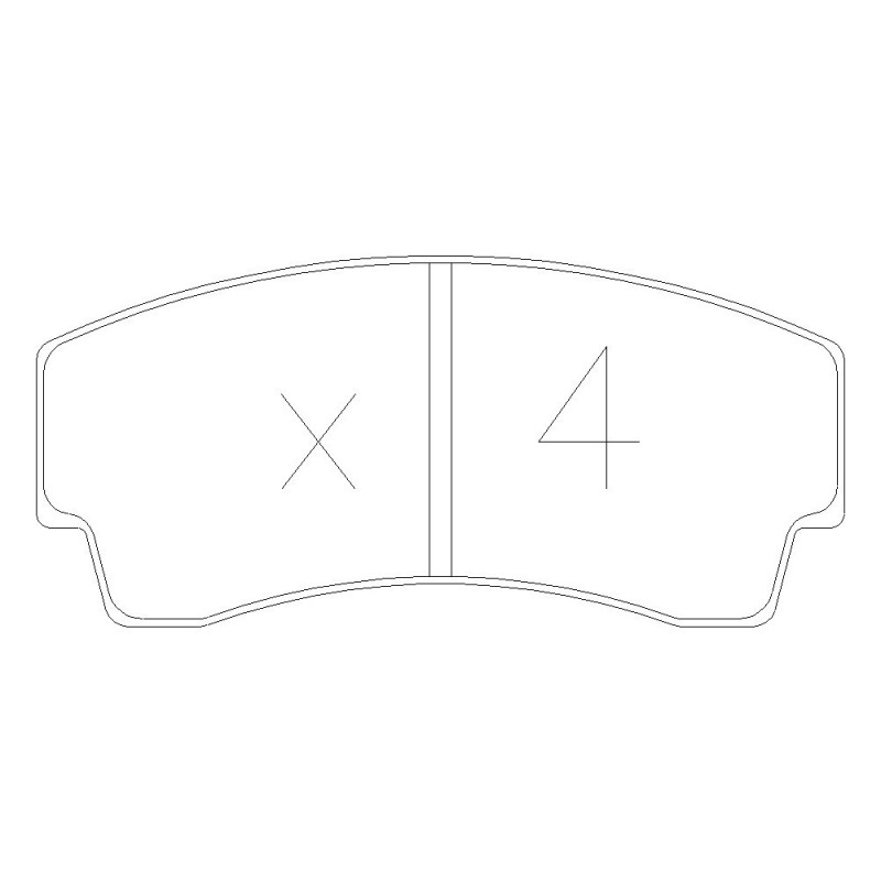 GT2i Race Front brake pads for PEUGEOT 106 1.6i, 1.6i 16V Gr A - Brake calipers AP Racing - GT-PR4010T - 3661768553435
