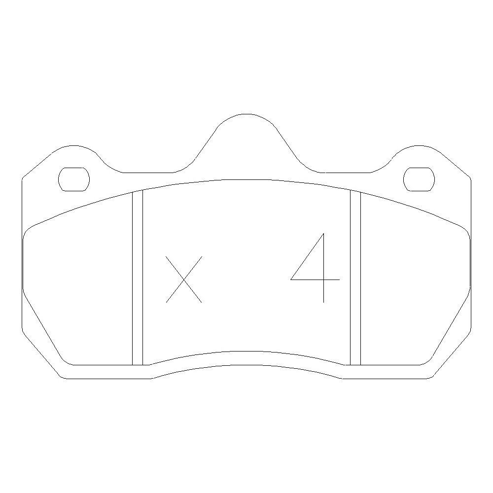GT2i Race Front brake pads for PEUGEOT 206 2.0i 16V RC Gr A Tarmac - Brake calipers AP Racing - GT-PR4070T - 3661768553459