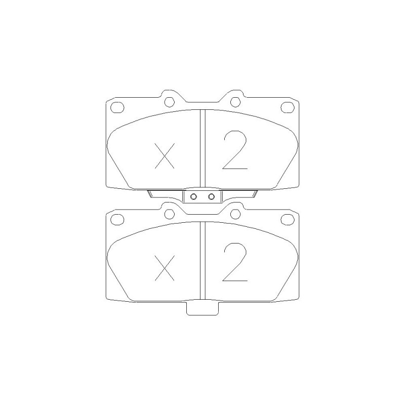 GT2i Race Front brake pads for SUBARU Impreza 2.0i 16V Turbo 4wd Gr N - Brake calipers Sumitomo - GT-PR4280T - 3661768553466