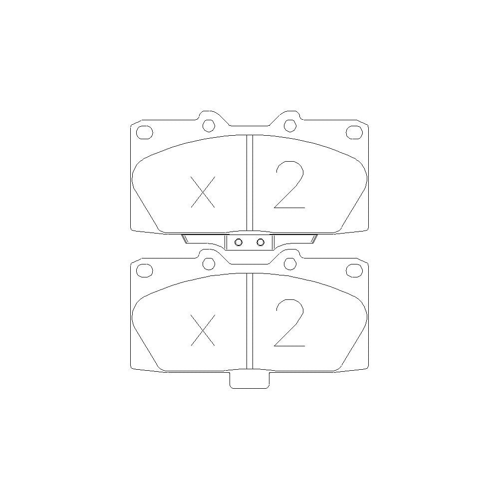 GT2i Race Front brake pads for SUBARU Impreza 2.0i 16V Turbo 4wd Gr N - Brake calipers Sumitomo - GT-PR4280T - 3661768553466