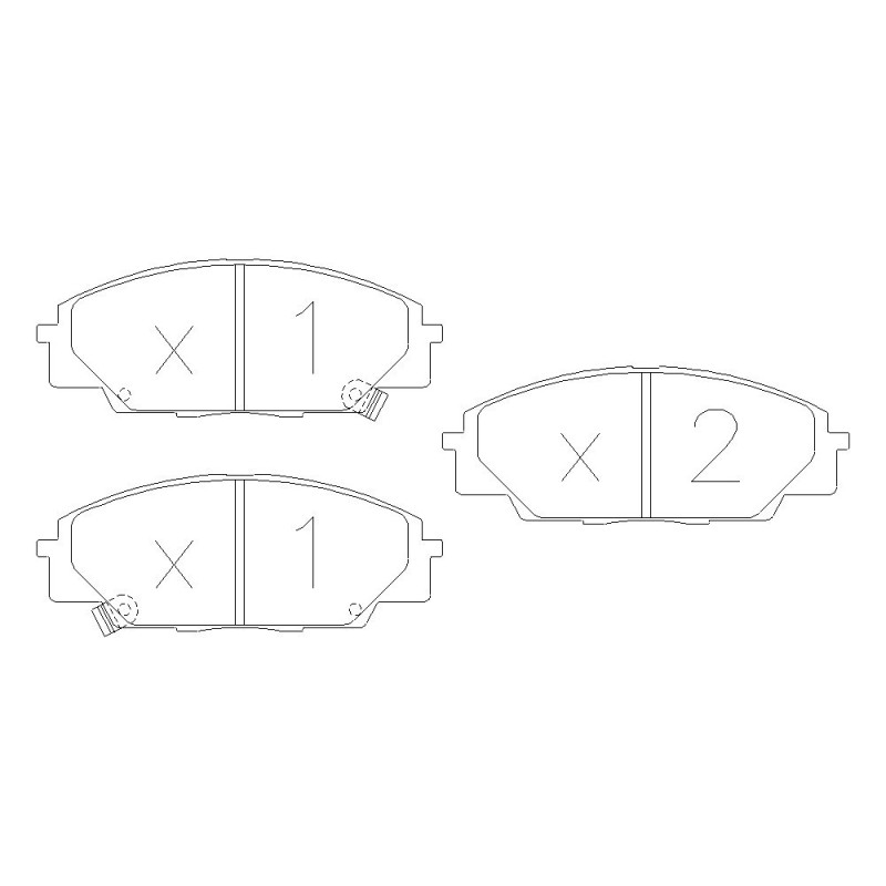 Bremsbeläge GT2I Race vorne HONDA Civic 2.0 Type R 09.06 - - GT-PR4500T - 3661768553473