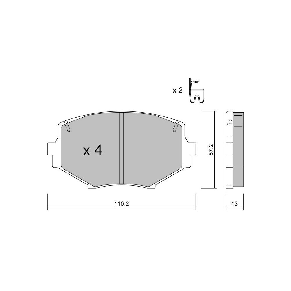 Bremsbeläge GT2i Race Avant für MAZDA MX-5 II (NB) 1.6i 16V, 1.8i 16V 1998-05 - Sumitomo Bremssättel - GT-PR4880T - 3666618559704