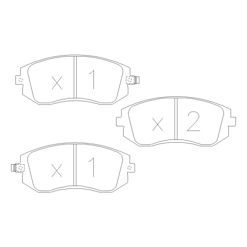 GT2i Race Rear brake pads for SUBARU Brz 2.0i 16V 2012-20 - Brake calipers Tokico - GT-PR5160T - 3661768553480