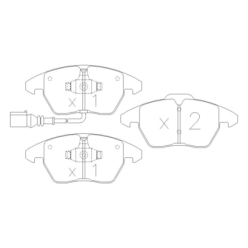 Bremsbeläge GT2I Race vorne AUDI A1 (8X) 1.4i TFSI, 1.6 TDI 105 HP, 2.0 TDI 10-18 - GT-PR5640T - 3661768553497