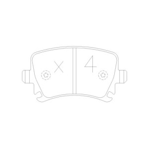 Plaquettes de frein GT2i Race Arrière pour VOLKSWAGEN Golf III 3.2i V6 R32 Circuit - Etriers de frein Girling