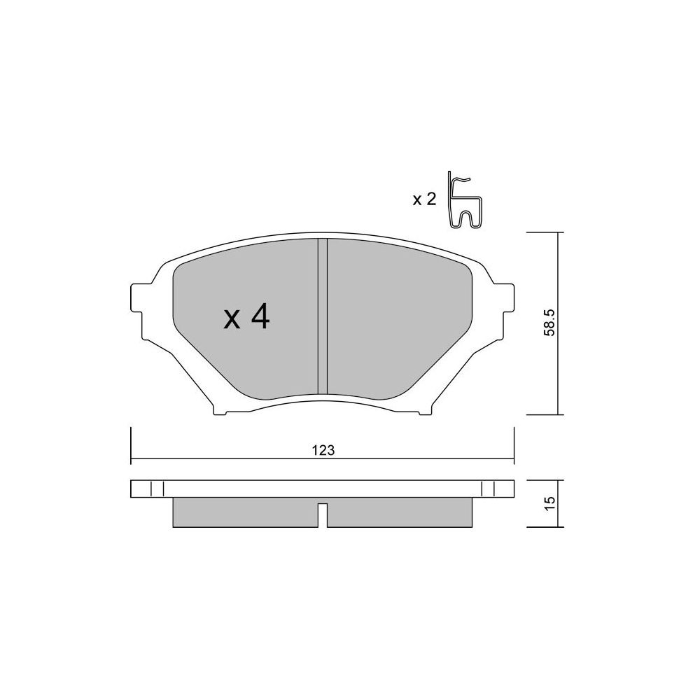 GT2i Race Rear brake pads for MAZDA MX-5 II (NB) 1.6i 16V, 1.8i 16V 1998-05 - Brake calipers Sumitomo - GT-PR6230T - 3666618559698