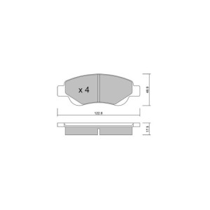 Pastiglie freno anteriori GT2i Race per CITROEN C1 II 1.2 VTi 82 2014- - Pinze freno Bosch 