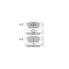 Pastiglie freno anteriori GT2i Race per BMW Serie 3 (E90-E91-E92-E93) 316i, 318i, 318d, 320d, 320i 2005-11 - Pinze freno Ate 