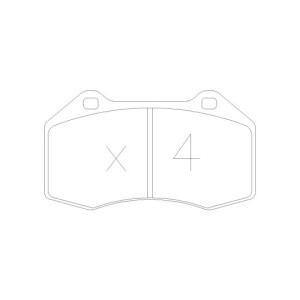 GT2i Race Front brake pads for RENAULT Clio III 2.0i 16V RS R3 - Brake calipers Brembo