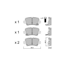 Bremsbeläge GT2i Race Hinten für HONDA Civic (FN) 2.0i 16V Type R Gr N - Bremssättel Girling