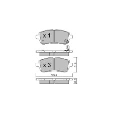 Plaquettes de frein GT2i Race Avant pour FORD Fiesta 1.6i 16V R1 - Etriers de frein Girling