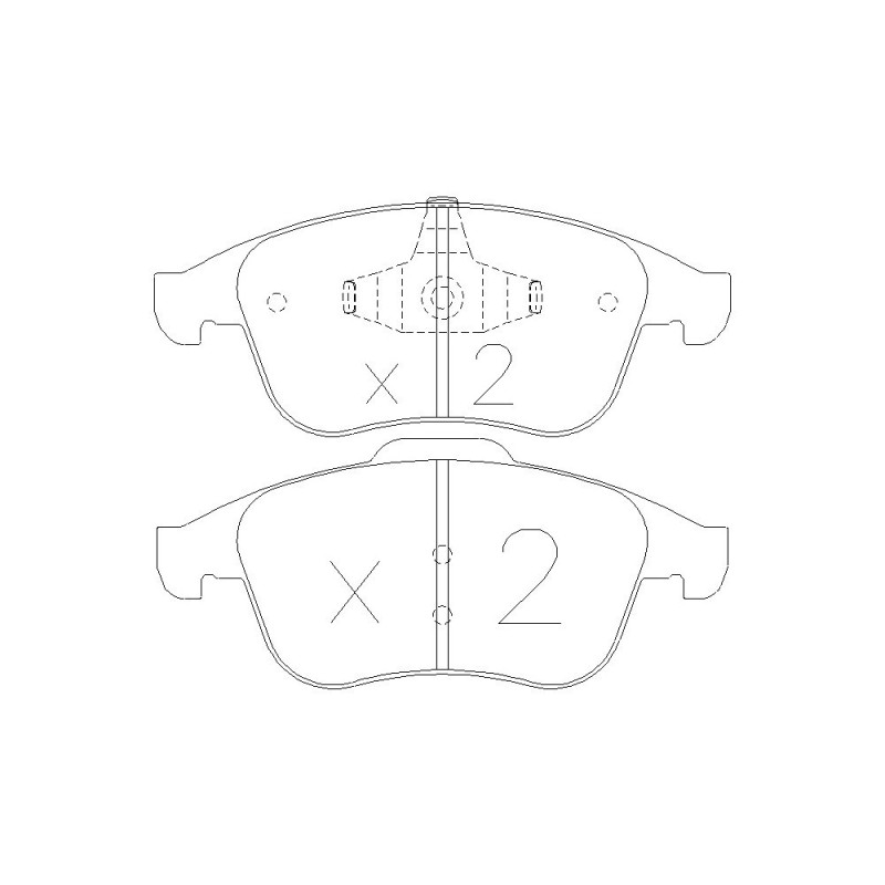 GT2i Race Rear brake pads for RENAULT Megane III 2.0i 16V TCe 180 hp, 2.0 dCi 2008-16 - Brake calipers Ate  - GT-PR8192T - 3661768553596