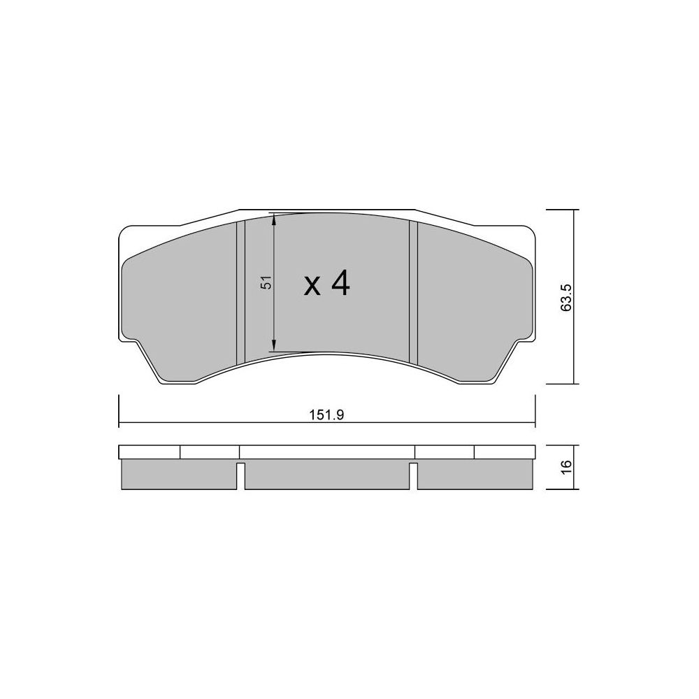 Plaquettes de frein GT2i Race Avant pour MITSUBISHI Lancer / Carisma 2.0i 16V Turbo 4wd EVo X FQ400 2008-13 - Etriers de frein A - GT-PR8420T - 3666618559612