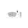 GT2i Race Rear brake pads for PEUGEOT 208 II 1.2 PureTech 130 hp, 1.5 BlueHDI 130 hp 2019- - Brake calipers Bosch