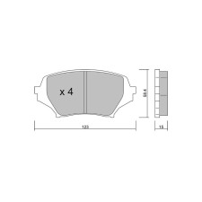 Plaquettes de frein GT2i Race Avant pour MAZDA MX-5 III (NC) 1.6i 16V, 1.8i 16V 2005-14 - Etriers de frein Advics