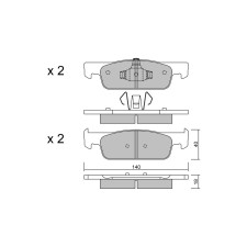 Plaquettes de frein GT2i Race Avant pour SMART Fortwo 1.0 Cup - Etriers de frein Ate