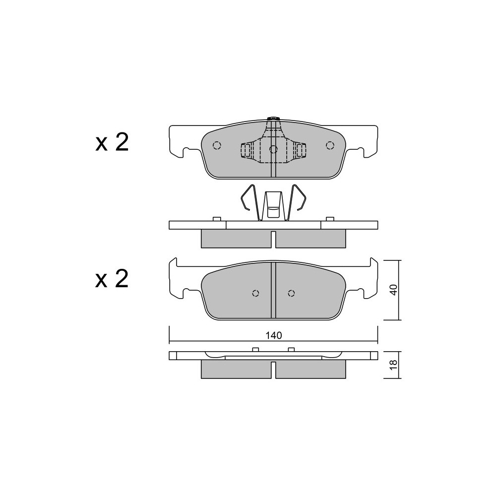 Plaquettes de frein GT2i Race Avant pour SMART Fortwo 1.0 Cup - Etriers de frein Ate - GT-PR9910T - 3666618560557