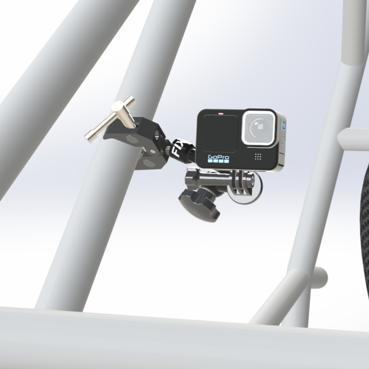 Montante articolato per videocamera FIXCAM-MINI: - FIXCAM-MINI - FIXCAM-MINI - 3666618590646
