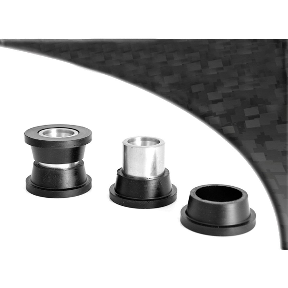 Boccola Powerflex Black Inferiore Ammortizzatore Posteriore Volvo 850, S70, V70 (fino al 2000) - PF-R88901-2N - PFR88-901BLK - 5055676524157