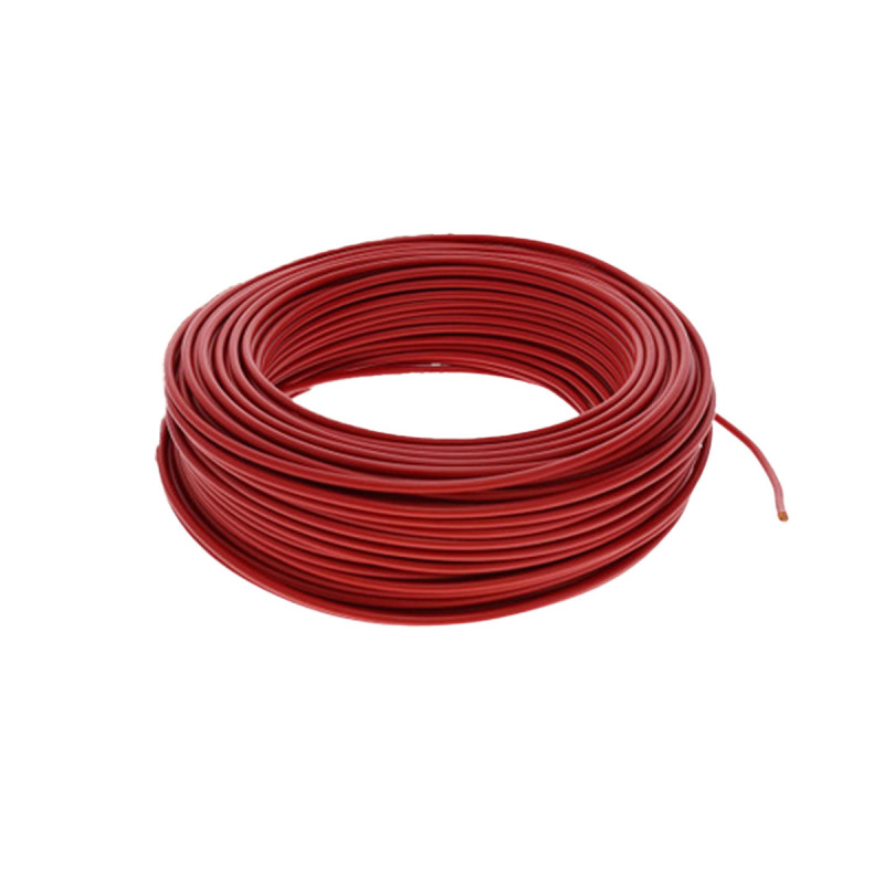 Elektrisches Kabel / Draht 1mm² - 50m Rot - EL-LKC100R - 3661768198704