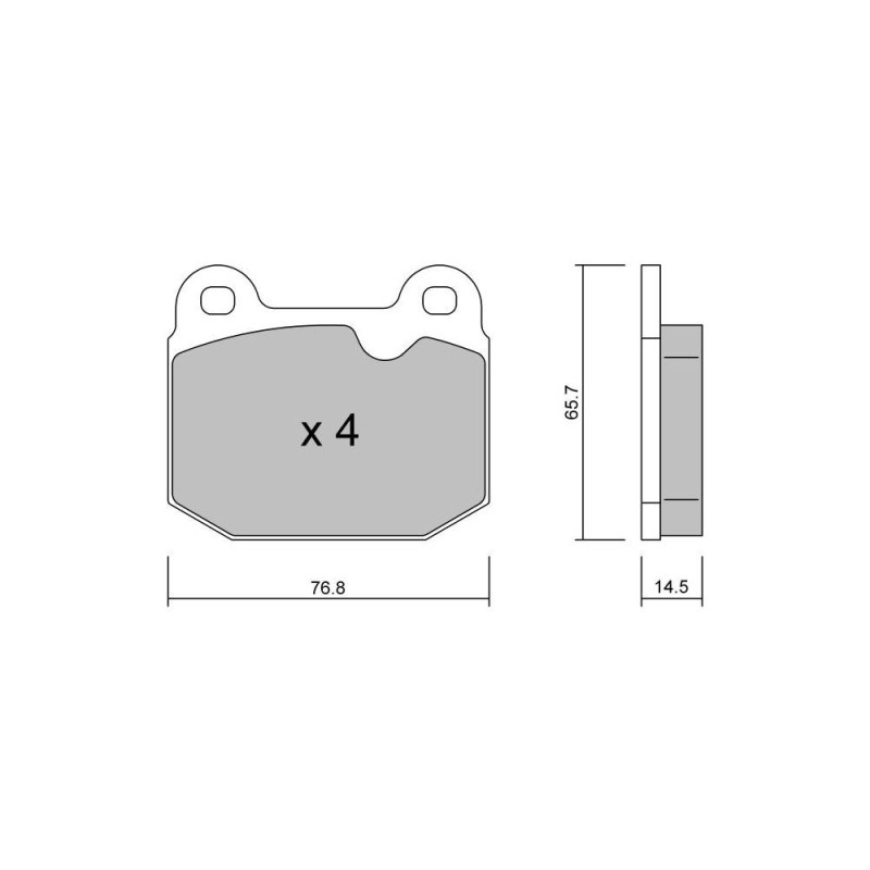 GT2i Club Front brake pads for CATERHAM 7-Seven 1.6i 16V, 1.8i 16V 1992-  Brake calipers AP Racing - GT-PC0153 - 3661768552506