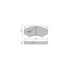 Pastiglie freno anteriori GT2i Club per MERCEDES BENZ Classe G II (W463) AMG G 65 (463.274) 630cv 1989-09-01-