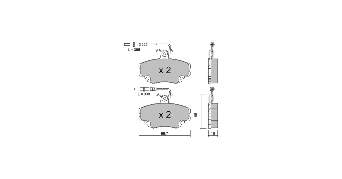 Bremsbeläge GT2i Club Avant für CITROEN ZX Break (N2) 1.9 131cv 1993-10-01-1999-07-01