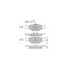 Pastiglie freno anteriori GT2i Club per FIAT Tempra (159_) 1.9 TD (159.CU, 159.AU, 159.AI, 159.BI) 90cv 1990-03-01-1998-12-01