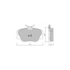Plaquettes de frein GT2i Club Avant pour MERCEDES BENZ 190 (W201) E 2.5-16 204cv 1982-10-01-1993-08-01