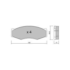 Plaquettes de frein GT2i Club Avant pour NISSAN Bluebird VI Hatchback (T72, T12) 3.0 Turbo 229cv 1985-12-01-1992-11-01