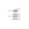 Plaquettes de frein GT2i Club Avant pour ALFA ROMEO 146 (930_) 1.6 i.e. 16V T.S. (930.B2B, 930.B2C) 120cv 1994-07-01-2001-10-01