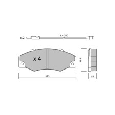 Plaquettes de frein GT2i Club Avant pour RENAULT 21 Sedan (L48_) 2.0 Turbo 4x4 176cv 1986-03-01-1994-08-01