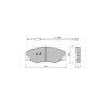 GT2i Club Front brake pads for RENAULT 21 Sedan (L48_) 2.0 Turbo 4x4 176cv 1986-03-01-1994-08-01
