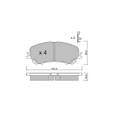 Plaquettes de frein GT2i Club Avant pour RENAULT Kadjar (HA_, HL_) 1.6 TCe 165 164cv 2015-06-01-