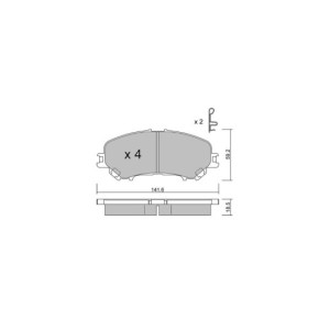 Bremsbeläge GT2i Club Avant für RENAULT Kadjar (HA_, HL_) 1.6 TCe 165 164cv 2015-06-01-