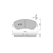 GT2i Club Front brake pads for RENAULT Koleos II (HC_) 2.0 BLUE dCi 190 4WD 191cv 2016-04-01-