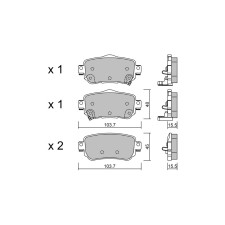 Plaquettes de frein GT2i Club Arrière pour NISSAN Leaf (ZE1) Electric 218cv 2017-08-01-