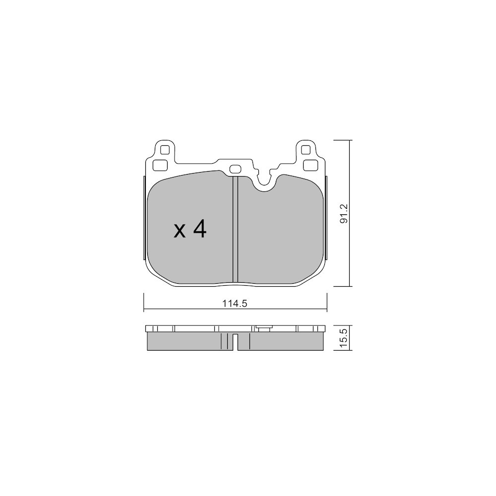 Pastiglie freno anteriori GT2i Club per MINI Mini IV Countryman (F60) 335 d xDrive 313cv 2016-10-01- - GT-PC10394 - 3666618580029