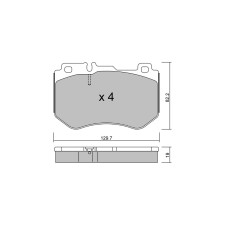 Plaquettes de frein GT2i Club Avant pour MERCEDES BENZ Classe C IV (W205) C 250 (205.045) 211cv 2013-12-01-