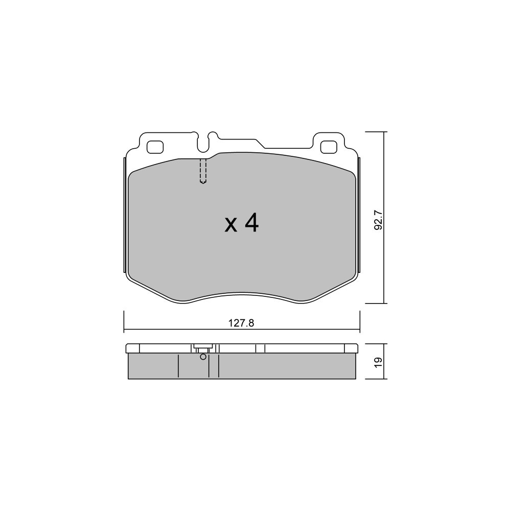 Pastiglie freno anteriori GT2i Club per MERCEDES BENZ Classe C IV (W205) C 450 AMG 4-matic (205.064) 368cv 2013-12-01- - GT-PC10430 - 3666618580050