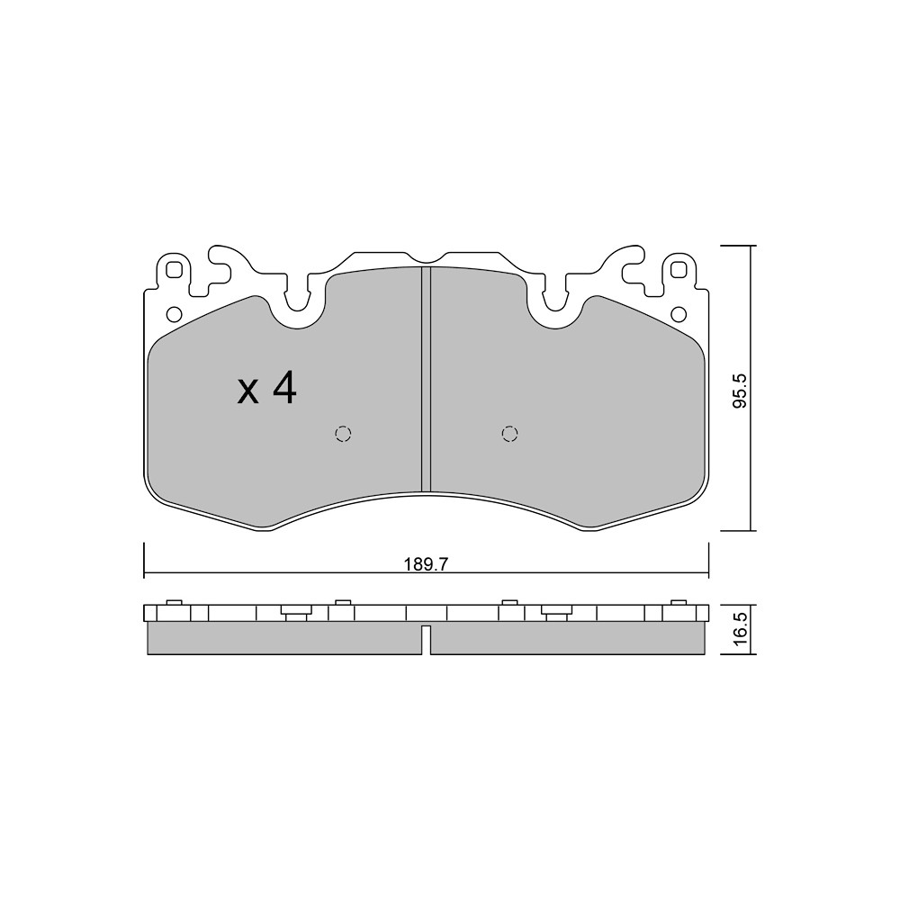 Plaquettes de frein GT2i Club Avant pour LAND ROVER Range Rover Sport II (L494) 5.0 4x4 576cv 2013-04-01- - GT-PC10480 - 3666618580104