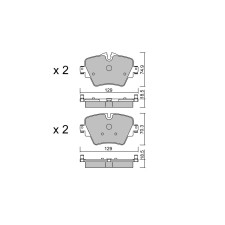 GT2i Club Front brake pads for BMW 2 II Gran Coupe (F44) 128 ti 266cv 2019-11-01-
