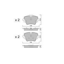 Plaquettes de frein GT2i Club Avant pour BMW 2 II Active Tourer (U06) 230e xDrive 327cv 2021-11-01-