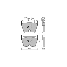Plaquettes de frein GT2i Club Avant pour AUDI RS3 -S3 (8V) RS3 2.5i 20V TFSi 2012-20 - Etriers de frein Brembo