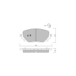 Pastiglie freno anteriori GT2i Club per MAZDA MX-5 IV (ND) 1.5i 16V, 2.0i 16V 2015-  Pinze freno Advics