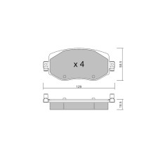 Pastiglie freno anteriori GT2i Club per RENAULT Megane IV Grandtour (K9A/M/N_) 1.6 TCe 200 200cv 2016-04-01-