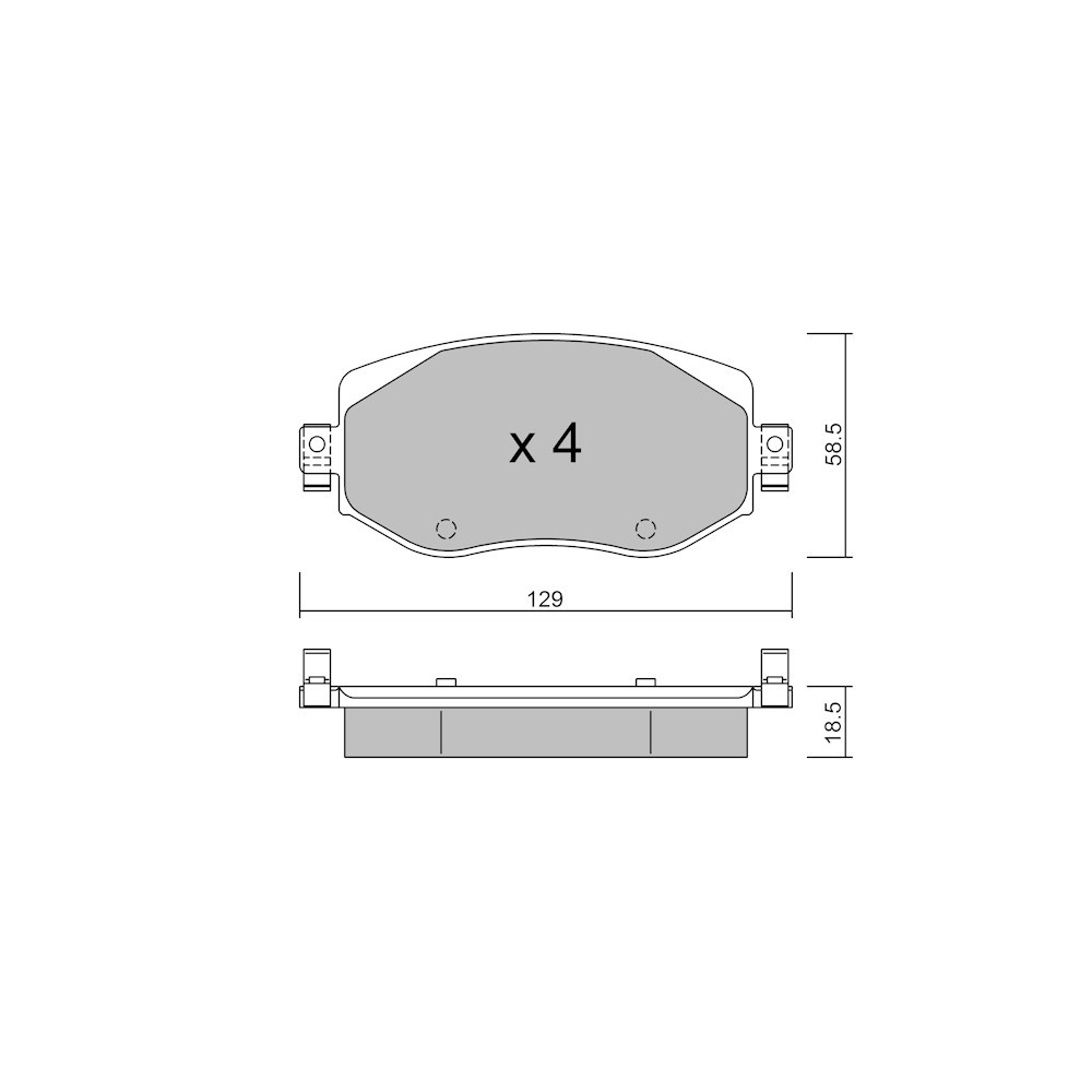 Pastiglie freno anteriori GT2i Club per RENAULT Megane IV Grandtour (K9A/M/N_) 1.6 TCe 200 200cv 2016-04-01- - GT-PC11100 - 3666618580661