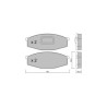 Pastiglie freno anteriori GT2i Club per NISSAN Patrol III/2 SW (W260) 2.0 D4 191cv 1984-10-01-1998-04-01