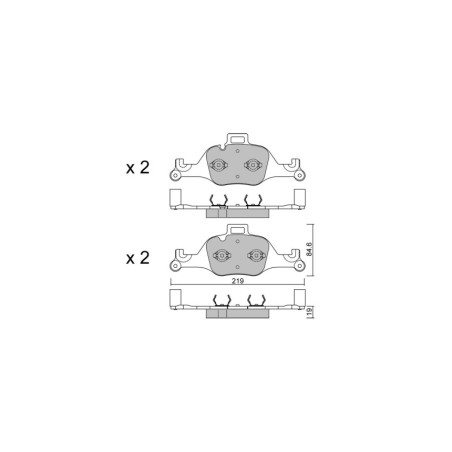 Plaquettes de frein GT2i Club Avant pour BMW X5 IV (G05, F95) xDrive 45 e iPerformance 395cv 2018-08-01-